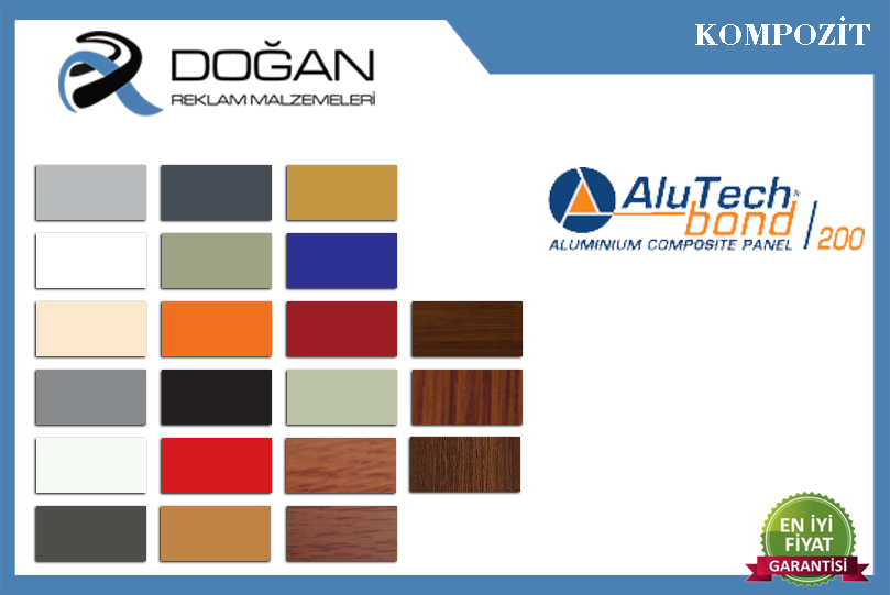 Alutechbond 200 Ahşap Alüminyum Kompozit Panel